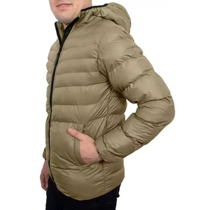Men's High Quality 100% Nylon Hooded Puffer Jacket Custom Design Streetwear <b>Thick</b> Trendy Zipper Closure Plus Size Warmth <b>Coats</b> - Product Image 4
