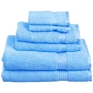 Wholesale High Quality Soft Comfortable Face Hand Hair Towels Set Luxury bathroom egyptian 100% cotton hotel bath towels