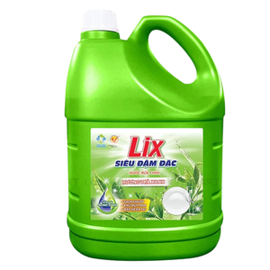 LIX Jabón Líquido para Platos con Aroma a Té Verde 3.5kg elimina la grasa de forma eficaz, dejando los platos frescos y limpios. - Product Image 1