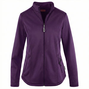 Customizable Medical <b>Scrub</b> Jacket Women Full Zip Performance Stretch Nursing Coat Warm Up Jacket Wholesale USA <b>UK</b> <b>Scrub</b> Jackets - Product Image 5