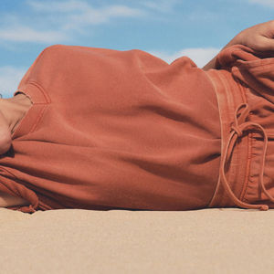 CLOVIX SPORTS Conjunto de Sudadera Corta con Estampado Tie Dye para Mujer, Sudadera de Felpa de Algodón, Conjunto de Dos Piezas Informal a la Moda - Product Image 6