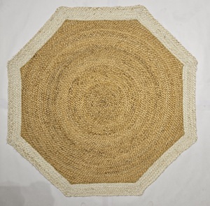 Alfombras MKT de Yute de Alta Demanda, Alfombras Personalizadas en Forma de Octágono, Ecológicas, Antideslizantes, Hechas a Mano, Trenzadas, de Color Sólido, Clásicas - Product Image 3