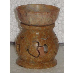 Beautiful Natural Soapstone Aroma <b>Oil</b> <b>Burner</b> Durable Sustainable Polished Finish Shape for Home Business Gift Decoration - Product Image 3