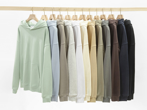 Sudadera con Capucha para Hombre, Felpa Francesa, Color Sólido, Corte Regular Informal, con Bolsillo, Manga Larga para Otoño - Product Image 1
