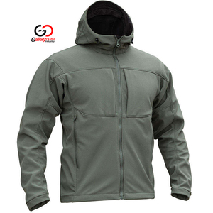 Veste Softshell Noire à Capuche Coupe-Vent Zippée Tactique – Manteau Sportif d'Automne pour Activités de Plein Air – Blouson Bomber de Qualité Supérieure - Product Image 4