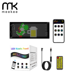 แผงไฟ <span class=keywords><strong>LED</strong></span> แบบยืดหยุ่นสำหรับรถยนต์จังหวะดนตรีแบนเนอร์ปรับแต่งได้ใหม่พร้อมแอป16x32พิกเซลควบคุม - Product Image 1