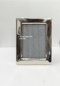 Luxury Silver Metal Photo <b>Frame</b> Elegant Polished Nickel <b>Picture</b> <b>Frame</b> for Desktop Decor & <b>Wedding</b> Gifts Wholesale Custom Size - Product Image 5