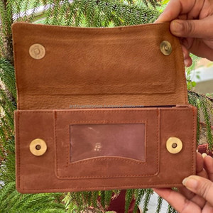 2024 recién llegados de cuero genuino clásico de lujo diseñador señoras billetera pelo en Animal estampado cuero de vaca tarjetero carteras - Product Image 5