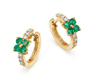 <b>Hoops</b> Earrings Diamond Earrings Gold and <b>Silver</b> Earrings Natural and Lab Grown Diamonds Earrings <b>Hoops</b> Fine Jewelry for Women - Product Image 1