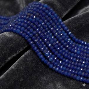 Cuentas de Neumático con Corte Zed de Beadsnfashion, 3x4mm, Azul, Modelo MGB-156, para Fabricación de Joyería DIY, Pulseras, Collares y Pendientes - Product Image 3