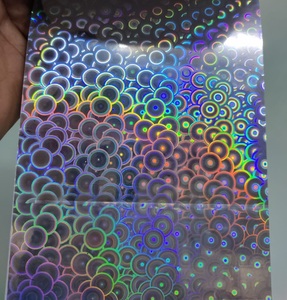 High Gloss Holographic Film Roll Rainbow Iridescent Adhesive <b>Sheet</b> for Decoration Craft Packaging and DIY Projects OEM Wholesale - Product Image 2