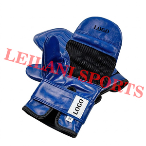 Wholesale Custom Made Leather Boxing Punching Bag Mitts Boxing <b>Gloves</b> <b>Moisture</b> Wicking Breathable Fabric Adjustable Wrist Strap - Product Image 3