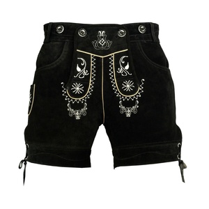 Kurz lederhose หนังแท้พร้อมโลโก้ที่กำหนดเองสำหรับผู้ชาย - Product Image 1