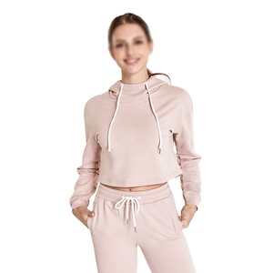 Sweat à capuche à manches longues pour gym, fitness, pull d'entraînement, crop top personnalisé, sweats à capuche et sweatshirts vente de gros - Product Image 1