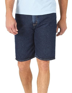 Shorts en jean bleu classique pour homme, taille mi-haute, décontracté, respirant, 100 % coton, extensible, mode estivale, confortable pour le quotidien - Product Image 1