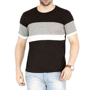 T-shirt Homme Uni Tendance Neuf 100% Coton Séchage Rapide & Respirant Faible MOQ Meilleure Vente Vêtement d'Été Manches Courtes - Product Image 1