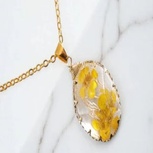 Collar de moda de resina con colgante largo, gargantilla punk de acrílico con cadena grande y gruesa para mujer, joyería artesanal de resina - Product Image 3