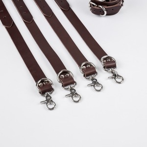 Ensemble de harnais de retenue en cuir véritable OEM d'usine, sangles réglables, menottes de bondage, jouets pour adultes RTTS-0112 - Product Image 3