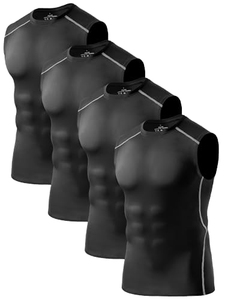 Chaleco Deportivo PREDATEX INDUSTRIES para Hombre, Cuello Redondo, Color Sólido, Poliéster/Algodón, Secado Rápido, Tejido de Punto, para Entrenamiento y Running al Aire Libre - Product Image 1