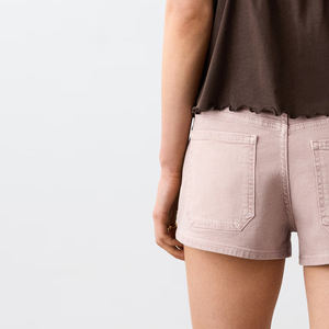 Shorts en jean coupe décontractée, délavage vintage, style décontracté et tendance, matière de haute qualité / Prix abordable, idéal pour l'été, vente en gros - Product Image 5