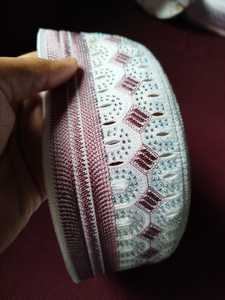 Chapeau Kufi blanc à motif ethnique en pierre, bonnet brodé de perles pour homme, en polyester, pour la prière musulmane, qualité export - Product Image 5