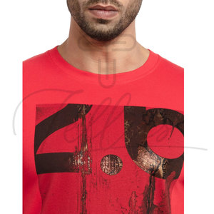 Camisetas Extra Grandes de Felpa 100% Algodón para Hombre, Diseño de Última Moda, Colores Personalizados, Cuello Redondo, Secado Rápido y Transpirable, Ropa Casual - Product Image 5