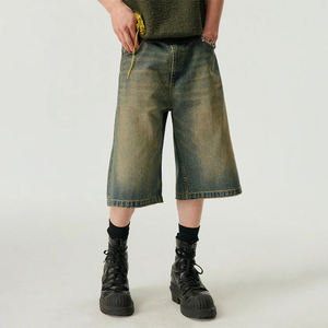 Wholesale Best Quality Slim Fit <b>Men</b> Denim Shorts Custom Made Fashion Style Cotton <b>Stretch</b> Straight Denim Shorts for <b>Men</b> - Product Image 5