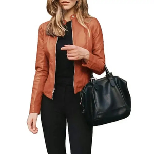 Hot Selling 100% Real <b>Women's</b> Leather <b>Jacket</b> New Casual & Stylish Leather <b>Jacket</b> Top Quality with Customized Leather - Product Image 4