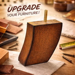 Modern Curved Wooden <b>Sofa</b> Legs for Couch Ottoman Cabinet and Upholstered Furniture Replacement - Product Image 6
