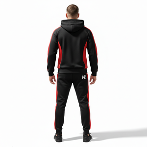 Conjuntos Deportivos de Moda para Hombre al por Mayor, Sudadera con Capucha, Dos Piezas, Traje Deportivo, Logotipo Personalizado, Ecológico, 100% Poliéster, Invierno - Product Image 3