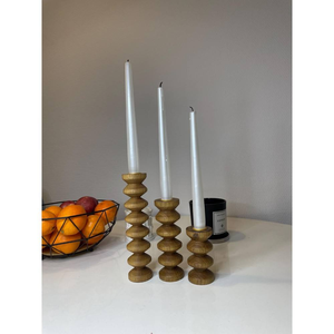 ชุดเชิงเทียนไม้ขัดเงา ลายสลักแบบย้อนยุค เป็นมิตรกับสิ่งแวดล้อม จำนวน 3 ชิ้น สินค้ามาใหม่ คุณภาพเยี่ยม รูปทรงสวยงาม งานฝีมือหลากหลาย - Product Image 6