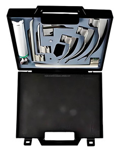Ensemble de laryngoscopes à fibres optiques Macintosh et Miller CE ISO, 3 lames courbées, 4 lames droites, pour usage ORL et anesthésie - Product Image 6
