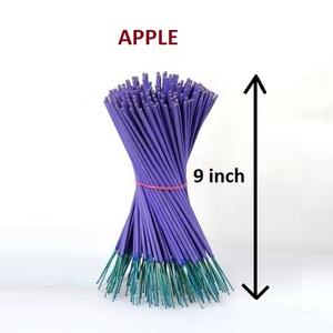 Bâtons d'encens de pomme naturelle approvisionnement en gros à l'huile de parfum de premier prix pour les bâtons d'encens (violet) - Product Image 1
