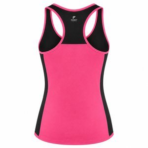 Women Quick Dry Sports Tank <b>Top</b> Breathable Racerback Yoga Vest Mesh Patchwork Workout Gym Running Athletic Sleeveless Clothing - Product Image 2