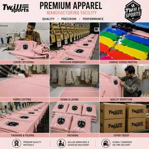 MMA Logo Men's Hooded <b>Sweatshirt</b> <b>Pink</b> 100% Cotton Fleece Regular Fit Casual Winter Anti-Wrinkle Pocket 370g - Product Image 6