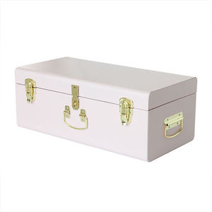 Caja de almacenamiento de metal duradera y de calidad para ropa y joyas, caja de almacenamiento ligera y resistente para uso doméstico con cerradura - Product Image 4