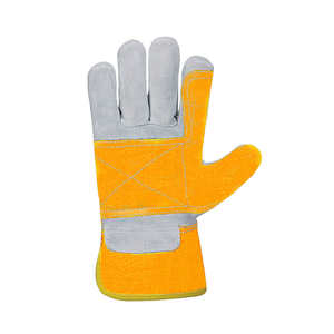 Gants de travail 100 % cuir de vache durable pour les conducteurs de chantier, respirants, avec manchette à enfiler pour usage quotidien - Product Image 3