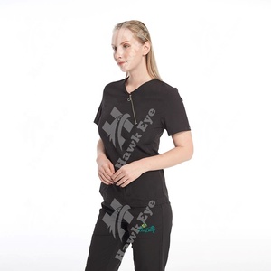 Conjunto de Uniforme Médico para Mujer de Tres Piezas, Color Personalizable, Elástico y Elegante, Uniformes de Hospital de Alta Calidad - Product Image 4