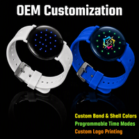 Bracelet programmable à LED avec minuteur, rappel de compte à rebours, gestion du temps, pour parc de trampolines, événementiel, logo personnalisé