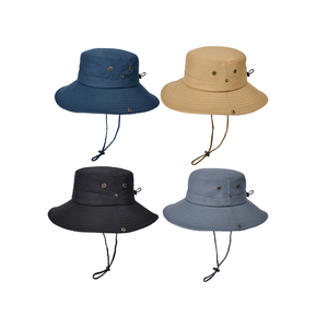 Sombrero de golf tipo bucket deportivo personalizado de alta calidad con logo bordado de Ala Ancha, ligero, nuevo, para personal de servicio, estilo australiano. - Product Image 3