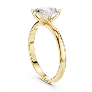 แหวนหมั้นเพชรทรงรัศมี 1 กะรัต เพชรเลี้ยงในห้องปฏิบัติการ ขายดี ทอง 14K พร้อมใบรับรอง IGI VS1 E สำหรับวันครบรอบแต่งงาน - Product Image 4