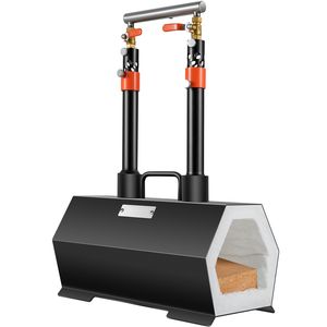 Fornace Portatile a Doppio Bruciatore a Propano, Mini Forno di Grande Capacità per la Forgiatura di Coltelli, per Fabbri e Maniscalchi, Macchinari per la Lavorazione del Metallo - Product Image 1