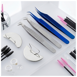 Volume Lash Extension Tweezers Fiber Tip Eyelash Tweezers Curved Lash Tweezers Perfect Grip for lash <b>mapping</b> & lash styling work - Product Image 4