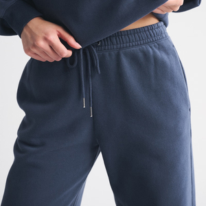 Pantalones de chándal holgados de modal personalizados, pantalones de forro polar para mujer, pantalones de pierna ancha, pantalones clásicos de pierna recta, pantalones jogger de hip hop para mujer - Product Image 2