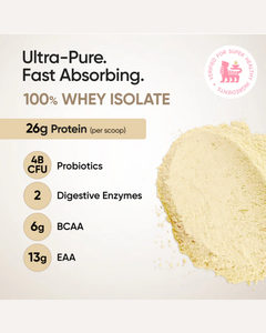 Isolat de protéines de lactosérum OEM saveur vanille bourbon, poudre hyperprotéinée, BCAA EAA, croissance musculaire maigre, nutrition fitness - Product Image 3