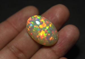 Natural Ethiopian Opal 25x17x10mm 19 Carat Brilliant Cut Color Play October Birthstone Loose Gemstone Jewelry Making Ring - Product Image 2