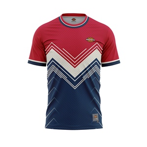 Maillot de sport col rond de qualité supérieure, séchage rapide, respirant, en tissu polyester, personnalisable pour équipe, avec logo imprimé par transfert thermique - Product Image 3