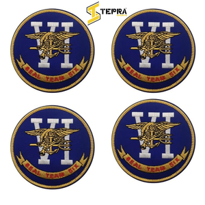 TEPRA Embroidered Circle Patch SEAL Team Six Iron-On Applique Woven Fabric <b>Badge</b> for Cloth Decoration - Product Image 6