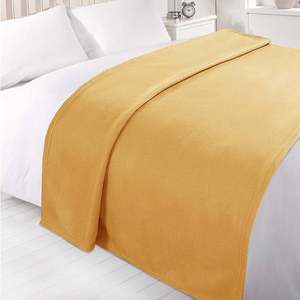 Manta de Polar Súper Suave de Alta Calidad Color Camel Lista para Enviar Fabricada por Vaibhav Exports - Product Image 1