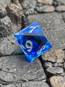 Lot de dés en résine en gros, dés polyédriques professionnels en résine pour jeux de table DND RPG, prix d'usine personnalisé, dés de jeu - Product Image 4